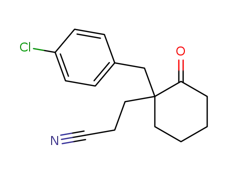 2-<4-Chlor-benzyl>-2-<2-cyan-aethyl>-cyclohexanon