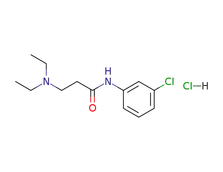 Molecular Structure of 109507-07-5 (N-(3-chlorophenyl)-N~3~,N~3~-diethyl-beta-alaninamide hydrochloride)