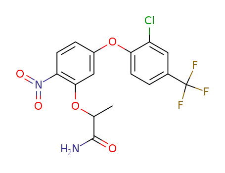 Propanamide,
2-[5-[2-chloro-4-(trifluoromethyl)phenoxy]-2-nitrophenoxy]-