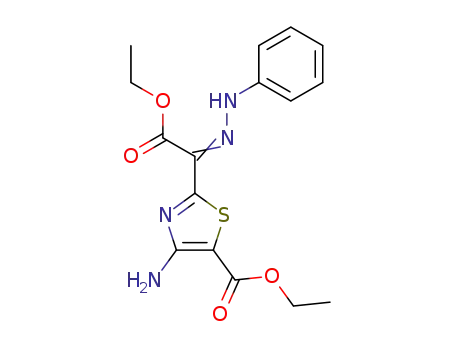 4-amino-2-(ethoxycarbonyl-phenylhydrazono-methyl)-thiazole-5-carboxylic acid ethyl ester