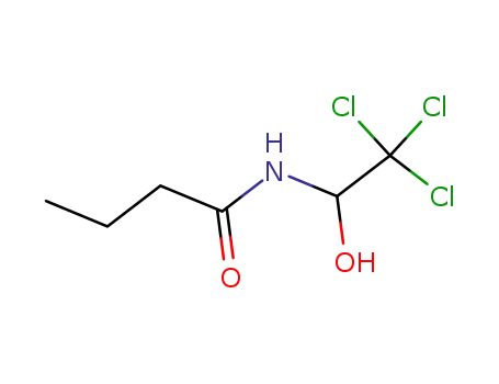 Molecular Structure of 34243-51-1 (N-(2,2,2-trichloro-1-hydroxyethyl)butanamide)
