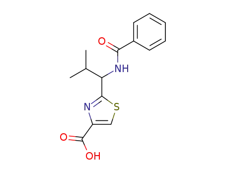 2-(1-benzoylamino-2-methyl-propyl)-thiazole-4-carboxylic acid