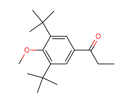 Molecular Structure of 40662-88-2 (1-(3,5-Di-tert-butyl-4-methoxy-phenyl)-propan-1-one)