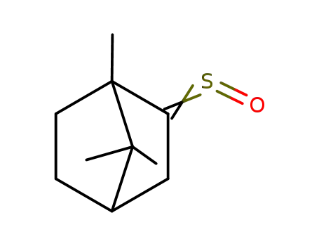 Molecular Structure of 50404-35-8 (Bicyclo[2.2.1]heptane-2-thione, 1,7,7-trimethyl-, S-oxide)