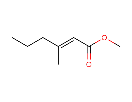 Molecular Structure of 22146-94-7 ((<i>E</i>)-3-methyl-hex-2-enoic acid methyl ester)