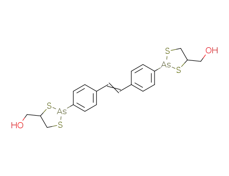 Molecular Structure of 125929-55-7 ([2,2'-(4,4'-ethene-1,2-diyl-diphenyl)-bis-[1,3,2]dithiarsolan-4-yl]-bis-methanol)