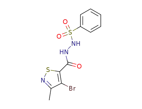 4-bromo-3-methyl-isothiazole-5-carboxylic acid <i>N</i>'-benzenesulfonyl-hydrazide