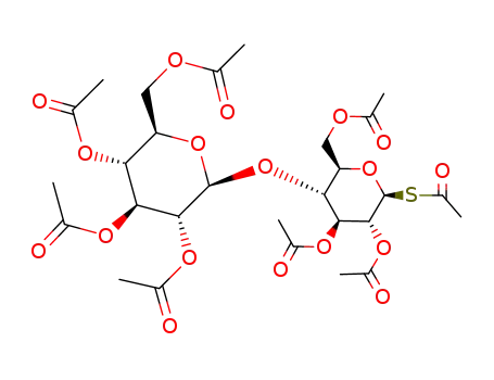 2,3,4,6-tetra-O-acetyl-β-D-glucopyranosyl-(1→4)-2,3,6-tri-O-acetyl-1-S-acetyl-1-thio-β-D-glucopyranose
