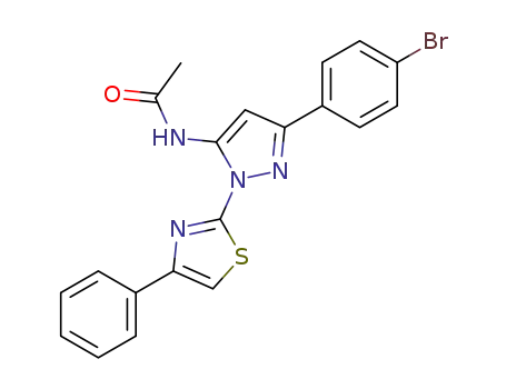 Acetamide, N-(3-(4-bromophenyl)-1-(4-phenyl-2-thiazolyl)-1H-pyrazol-5-yl)-