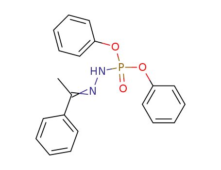 Molecular Structure of 33858-81-0 (N'-[1-Phenyl-eth-(E)-ylidene]-phosphorohydrazidic acid diphenyl ester)