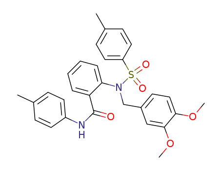 2-{N-[(3,4-ジメトキシフェニル)メチル]4-メチルベンゼンスルホンアミド}-N-(4-メチルフェニル)ベンズアミド