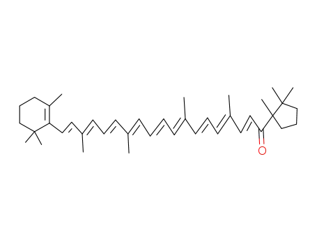 4,8,13,17-Tetramethyl-19-<2,6,6-trimethyl-cycohex-1-enyl>-1-<1,2,2-trimethyl-cyclopentyl>-nonadeca-2,4,6,8,10,12,14,16,18-nonaen-1-on