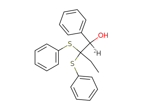 1-Phenyl-2,2-bis-(phenylthio)-<1-D>-butan-1-ol