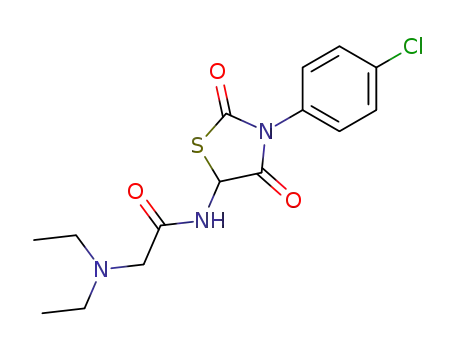 <i>N</i>,<i>N</i>-diethyl-glycine 3-(4-chloro-phenyl)-2,4-dioxo-thiazolidin-5-ylamide