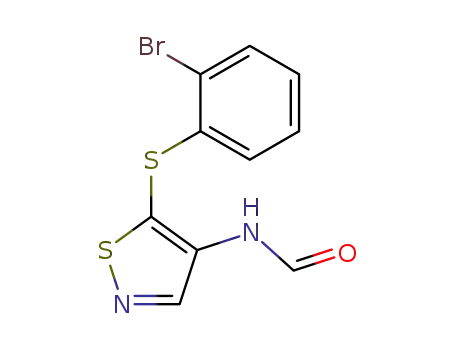 <i>N</i>-[5-(2-bromo-phenylsulfanyl)-isothiazol-4-yl]-formamide