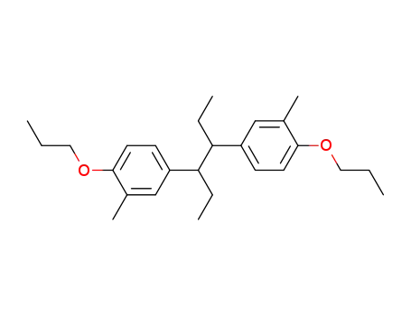Molecular Structure of 7288-17-7 (opt.-inakt. 3,4-Bis-(3-methyl-4-propoxy-phenyl>-hexan)
