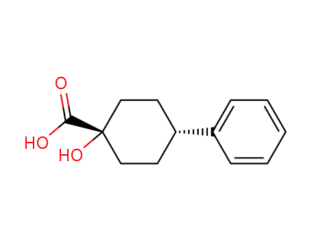 Molecular Structure of 29074-45-1 (trans-4-Phenyl-1-carboxycyclohexanol)
