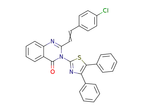 4(3H)-Quinazolinone,
2-[2-(4-chlorophenyl)ethenyl]-3-(4,5-diphenyl-2-thiazolyl)-