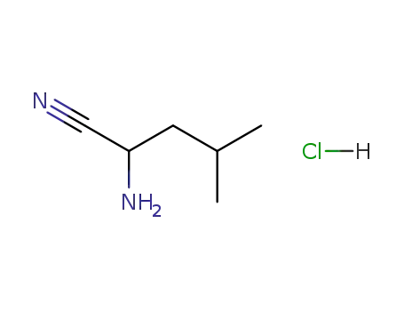 Molecular Structure of 72177-82-3 (2-AMino-4-Methylpentanenitrile Hydrochloride)
