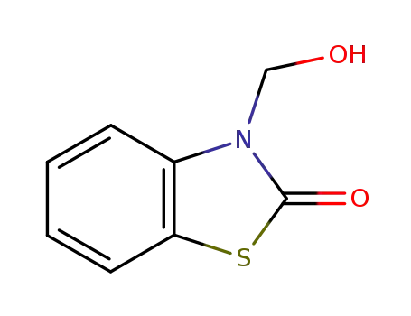Molecular Structure of 72679-97-1 (3-(HYDROXYMETHYL)-2-BENZOTHIAZOLINONE)