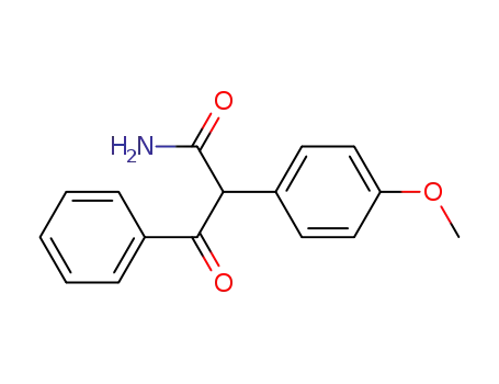 2-<4-Methoxy-phenyl>-3-oxo-3-phenyl-propionsaeure-amid