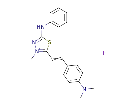 5-anilino-2-(4-dimethylamino-styryl)-3-methyl-[1,3,4]thiadiazolium; iodide