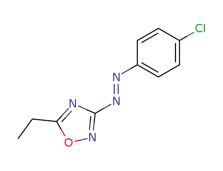 3-(4-chloro-<i>trans</i>-phenylazo)-5-ethyl-[1,2,4]oxadiazole