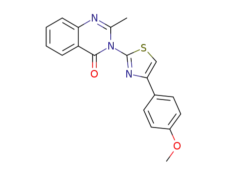 4(3H)-Quinazolinone, 3-[4-(4-methoxyphenyl)-2-thiazolyl]-2-methyl-