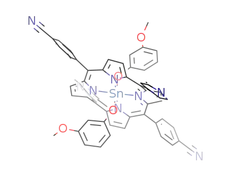 (C<sub>6</sub>H<sub>4</sub>CN)2(C<sub>5</sub>H<sub>4</sub>N)2SnC<sub>20</sub>N<sub>4</sub>H<sub>8</sub>(OC<sub>6</sub>H<sub>4</sub>OCH<sub>3</sub>)2