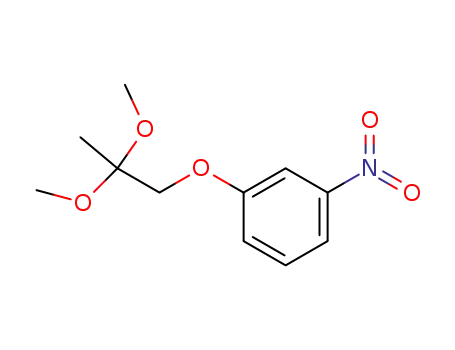 Molecular Structure of 20379-03-7 (1-(3-nitrophenoxy)-2-propanone, dimethyl acetal)