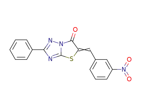 5-(3-nitro-benzylidene)-2-phenyl-thiazolo[3,2-<i>b</i>][1,2,4]triazol-6-one