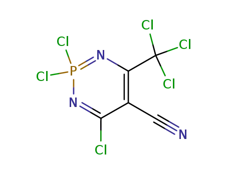1,3,2-Diazaphosphorine-5-carbonitrile,
2,2,4-trichloro-2,2-dihydro-6-(trichloromethyl)-