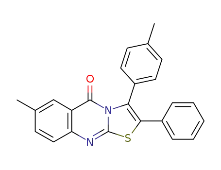 7-methyl-2-phenyl-3-<i>p</i>-tolyl-thiazolo[2,3-<i>b</i>]quinazolin-5-one