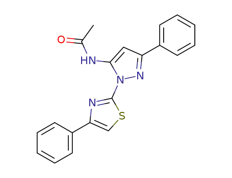 Acetamide, N-(3-phenyl-1-(4-phenyl-2-thiazolyl)-1H-pyrazol-5-yl)-