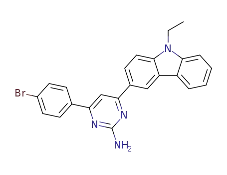 4-(4-bromophenyl)-6-(9-ethyl-9H-carbazol-3-yl)pyrimidin-2-amine