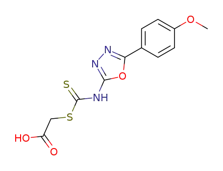 Acetic acid,
[[[[5-(4-methoxyphenyl)-1,3,4-oxadiazol-2-yl]amino]thioxomethyl]thio]-