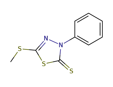 1,3,4-Thiadiazole-2(3H)-thione, 5-(methylthio)-3-phenyl-