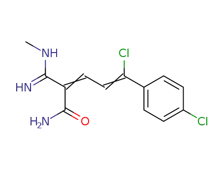 2,4-Pentadienamide,
5-chloro-5-(4-chlorophenyl)-2-[imino(methylamino)methyl]-