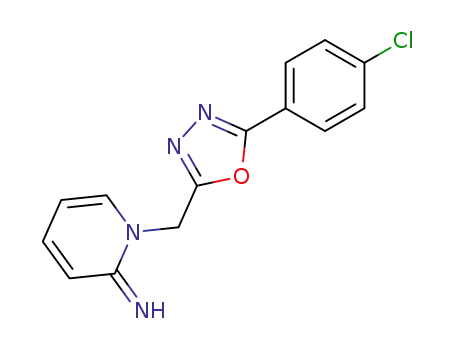 1-[5-(4-chloro-phenyl)-[1,3,4]oxadiazol-2-ylmethyl]-1<i>H</i>-pyridin-2-ylideneamine