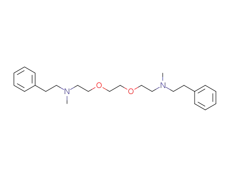 Molecular Structure of 58929-46-7 (Methyl-(2-{2-[2-(methyl-phenethyl-amino)-ethoxy]-ethoxy}-ethyl)-phenethyl-amine)