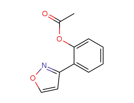 Molecular Structure of 65479-01-8 (3-(2-Acetyloxyphenyl)isoxazole)