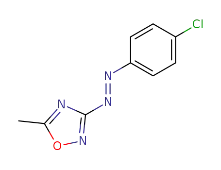 3-(4-chloro-<i>trans</i>-phenylazo)-5-methyl-[1,2,4]oxadiazole