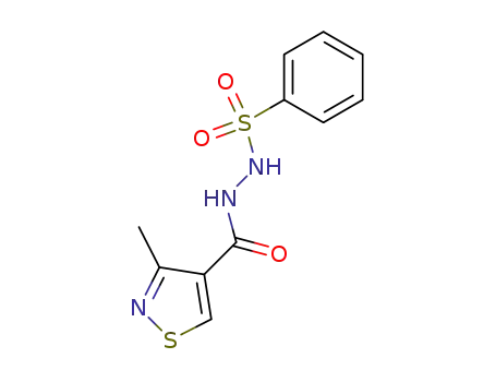 3-methyl-isothiazole-4-carboxylic acid <i>N</i>'-benzenesulfonyl-hydrazide