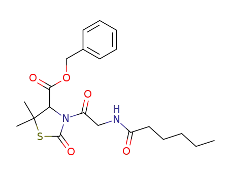 3-(<i>N</i>-hexanoyl-glycyl)-5,5-dimethyl-2-oxo-thiazolidine-4-carboxylic acid benzyl ester