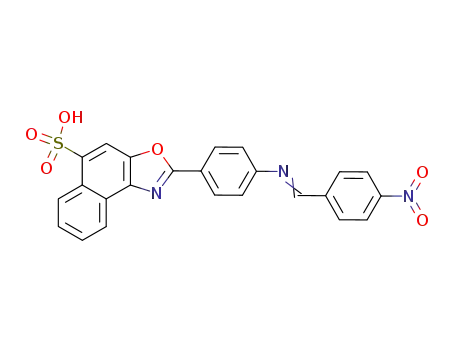 Naphth[1,2-d]oxazole-5-sulfonic acid,
2-[4-[[(4-nitrophenyl)methylene]amino]phenyl]-