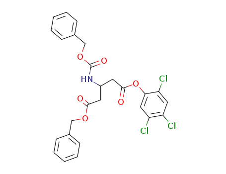 Molecular Structure of 17471-98-6 (DL-3-Benzyloxycarbonylamino-glutarsaeuremonobenzylester-mono-2.4.5-trichlorphenylester)