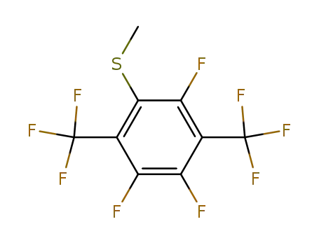 Methyl-<2,4,5-trifluor-3,6-bis-trifluormethyl-phenyl>-sulfid