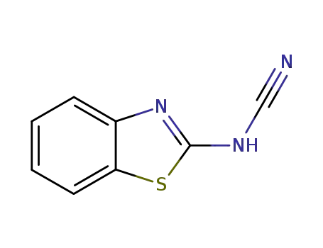 Molecular Structure of 4433-55-0 (Cyanamide, 2-benzothiazolyl- (9CI))