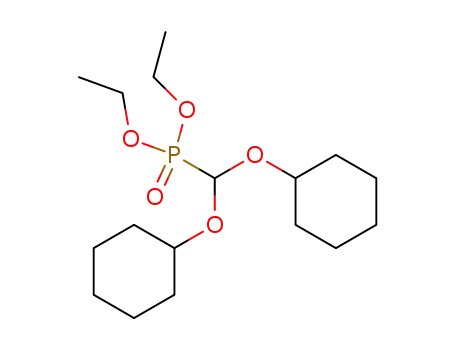 Molecular Structure of 62999-80-8 (Phosphonic acid, [bis(cyclohexyloxy)methyl]-, diethyl ester)