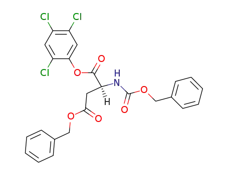 Molecular Structure of 5241-63-4 (N-[(Benzyloxy)carbonyl]-L-aspartic acid 1-(2,4,5-trichlorophenyl)4-benzyl ester)